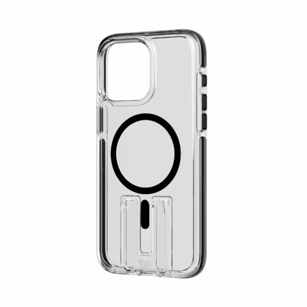 Evo Crystal Kick MagSafe iPhone 15 Pro Max Transparent/Svart