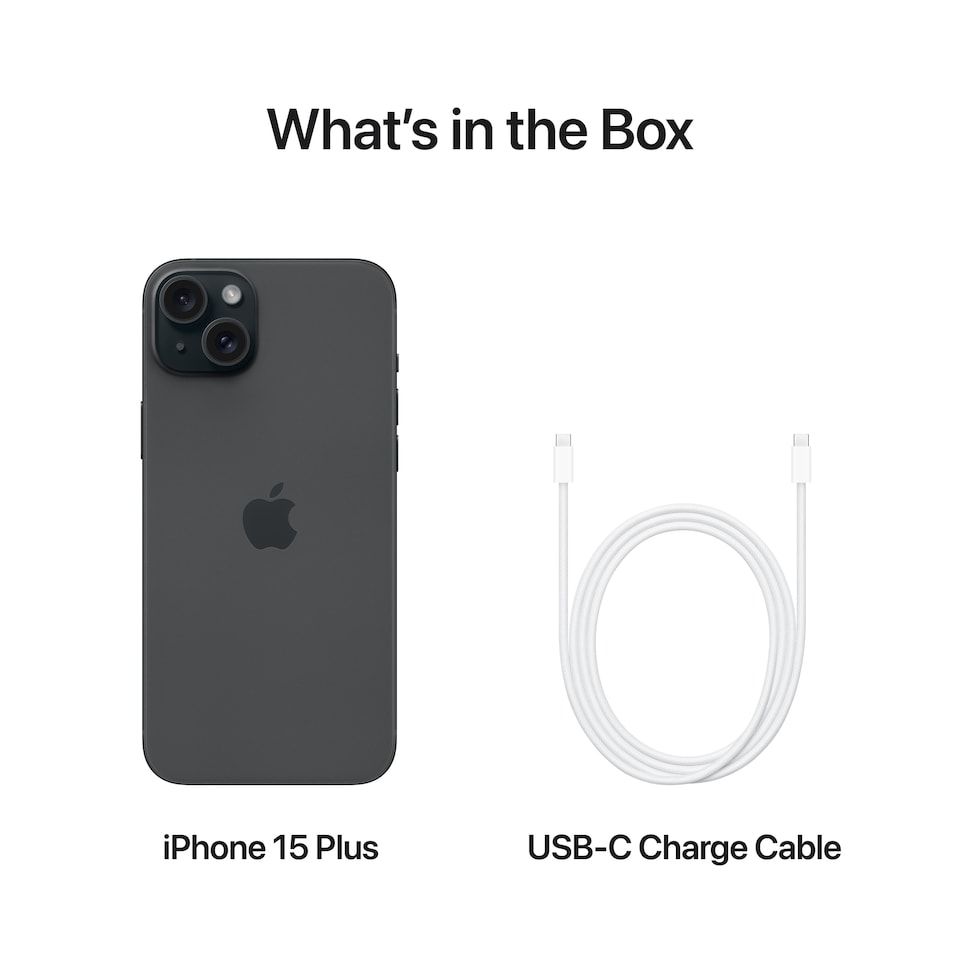 Apple iPhone 15 Plus 6,7" 256GB Svart