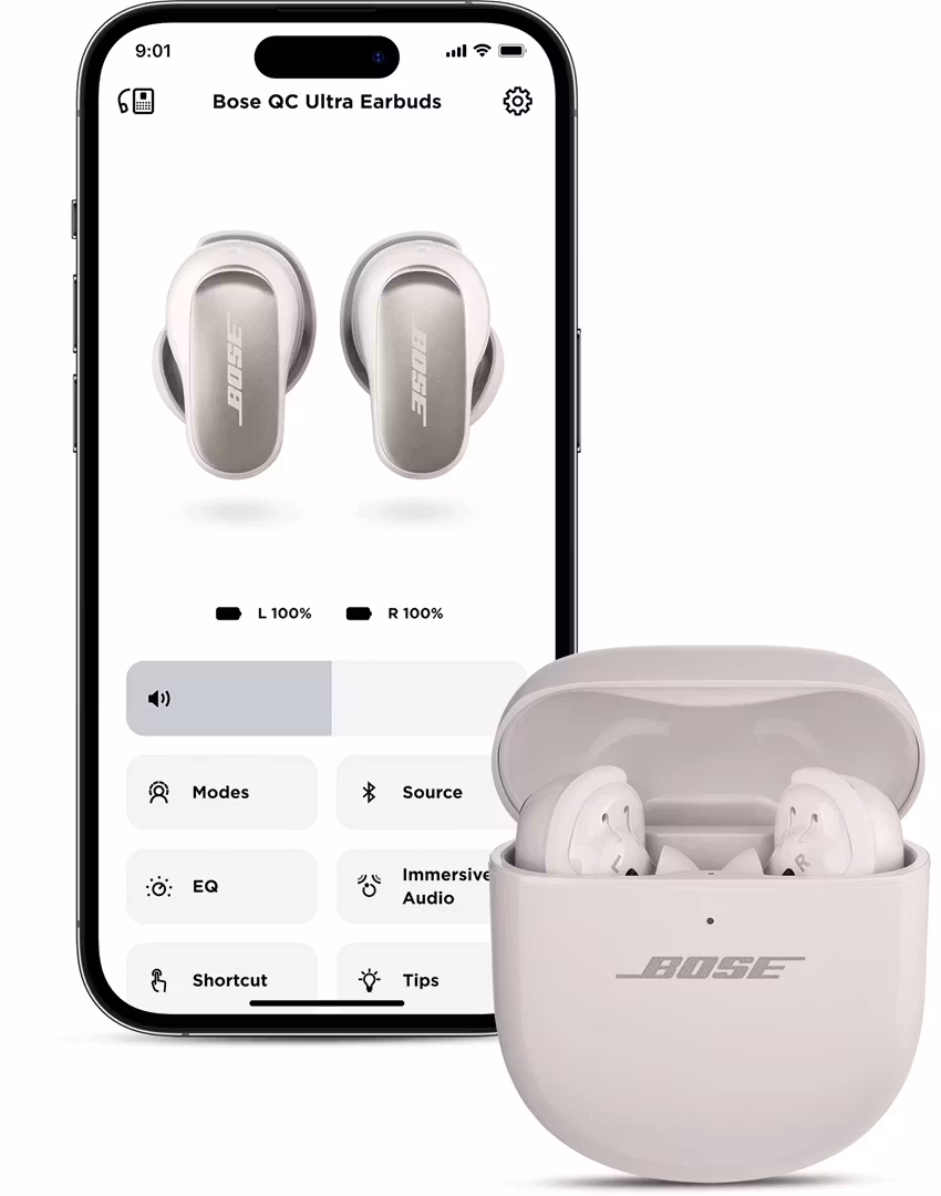 Bose QuietComfort Ultra Wireless Noise Cancelling Earbuds vit