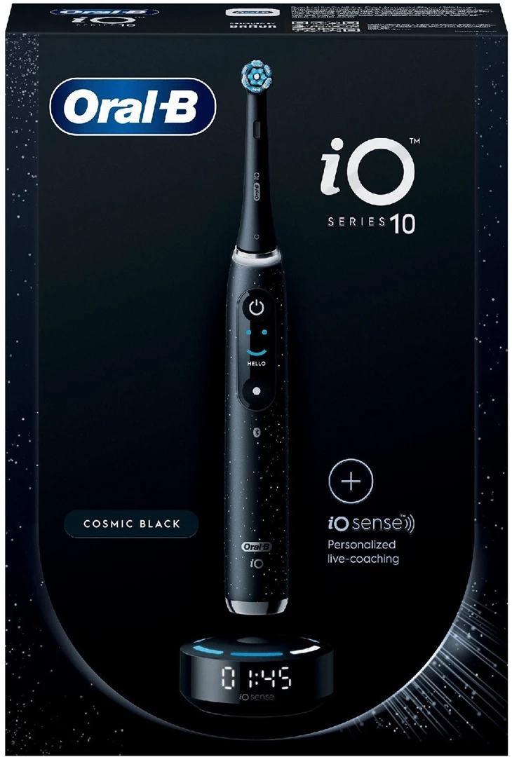 Oral-B iO Series 10 Cosmic Black eltandborste med AI-teknik