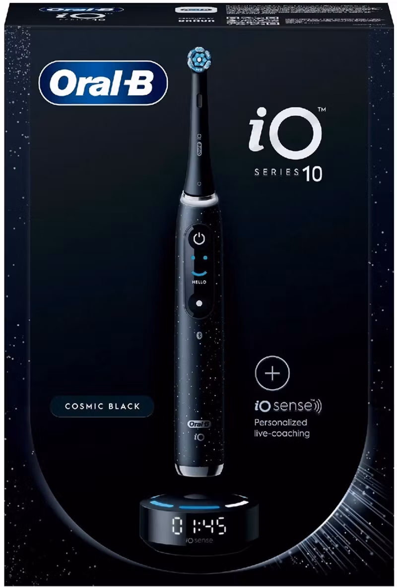 Oral-B iO Series 10 Cosmic Black eltandborste med AI-teknik
