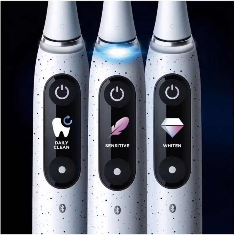 Oral-B iO Series 10 stardust vit eltandborste med AI-teknik