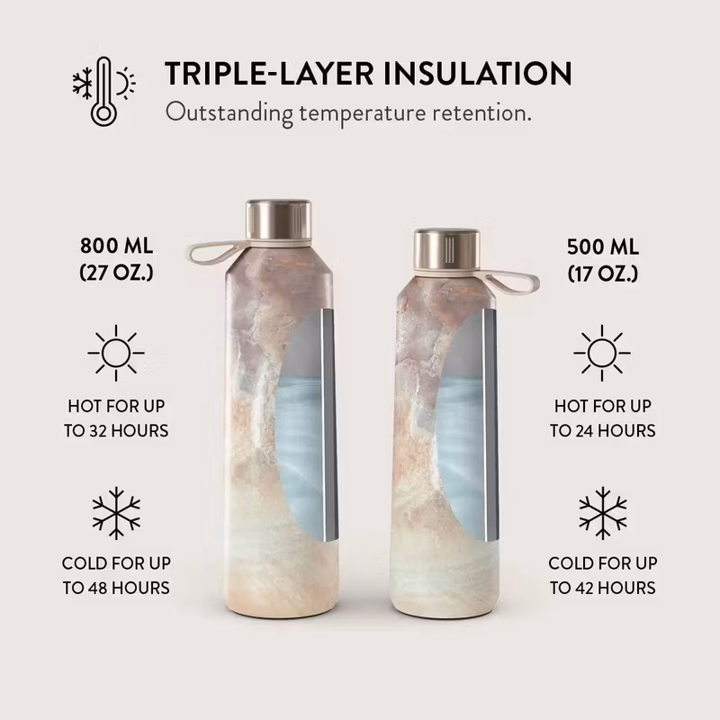 Burga Serene Sunset 800 ml Vatten-/Termosflaska i rostfritt stål