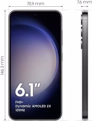 Samsung Galaxy S23 SM-S911B 6.1" 128GB Fantom svart