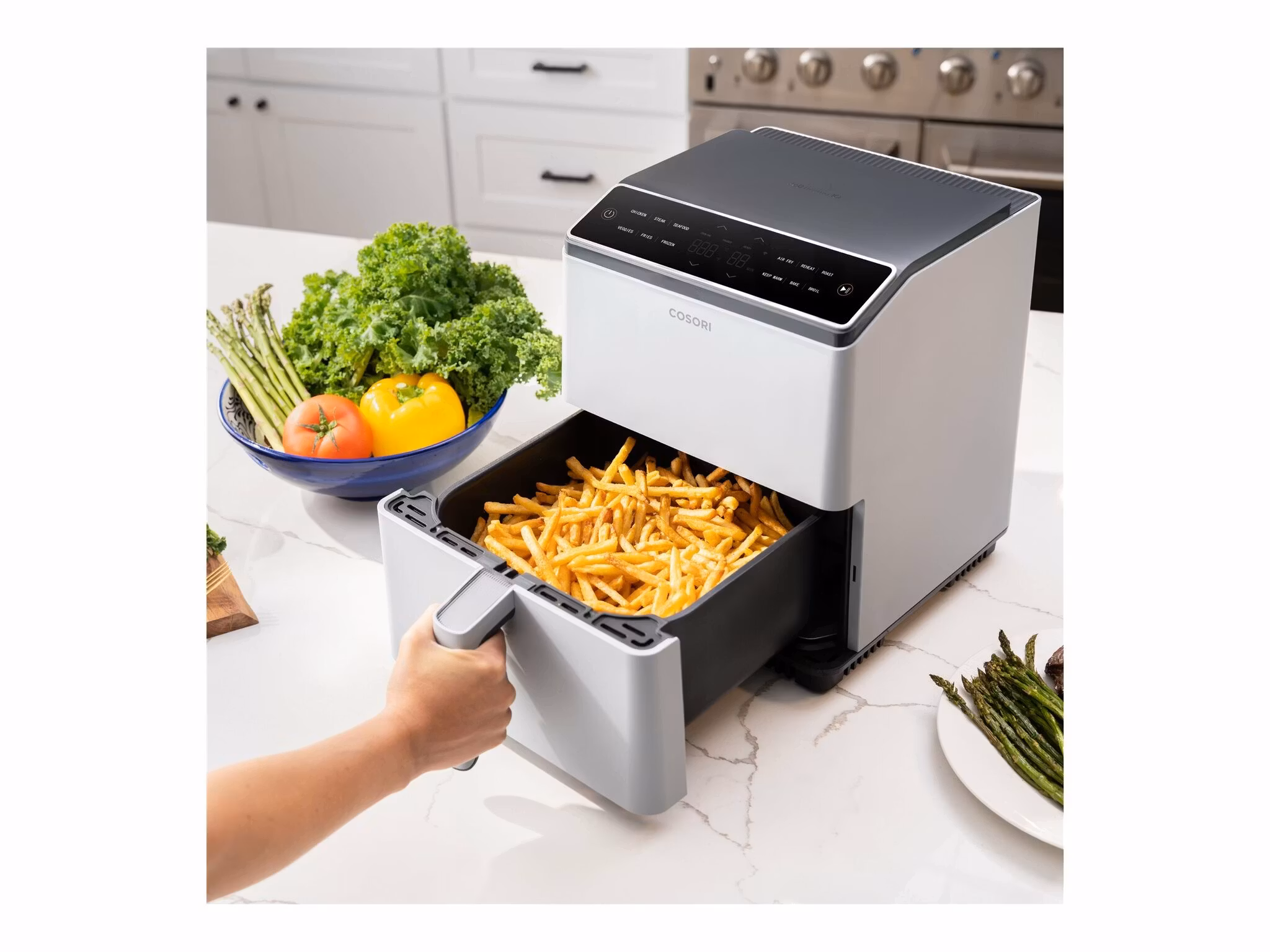Cosori Dual Blaze CAF-P583S-AEUR Airfryer 1.7kW Ljusgrå