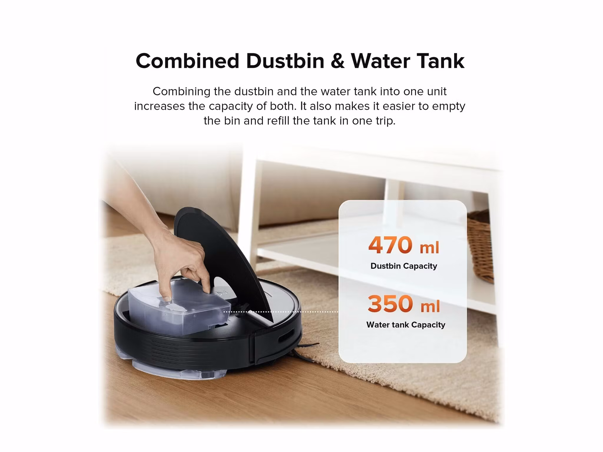 Roborock Robotdammsugare Q7 Max svart