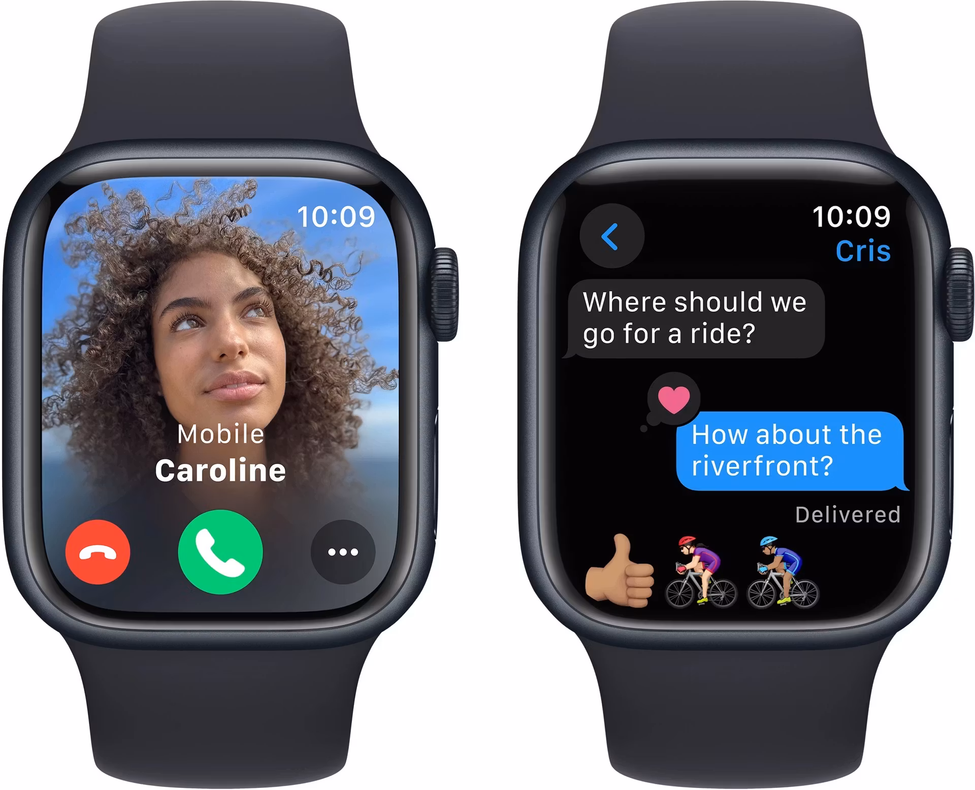 Apple Watch Series 9 GPS 41mm Midnight Aluminium Case med Midnight Sport Band