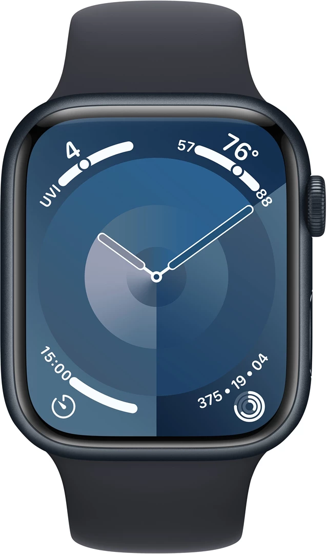 Apple Watch Series 9 GPS 45mm Midnight Aluminium Case med Midnight Sport Band