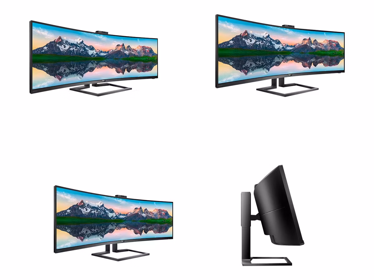 Philips Brilliance 499P9H/00 49" 5K välvd skärm svart