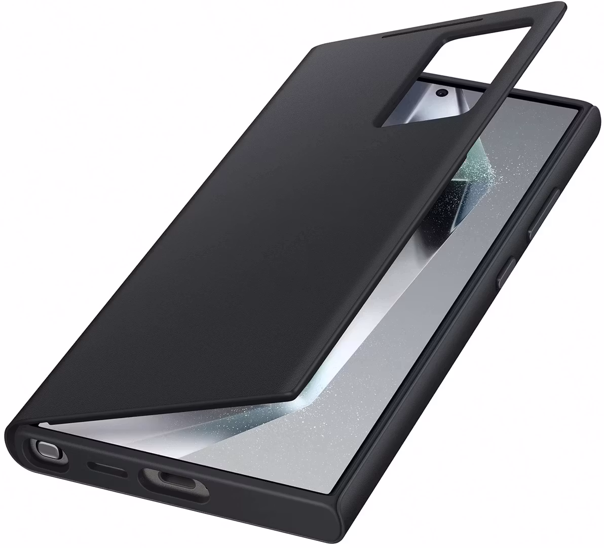 Samsung S24 Ultra Smart View Wallet Case Black