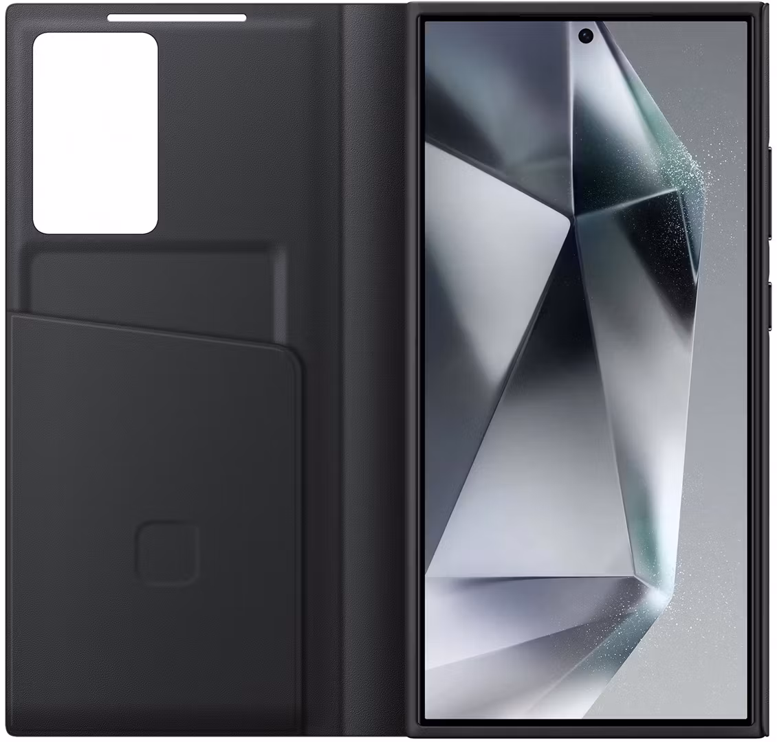 Samsung S24 Ultra Smart View Wallet Case Black
