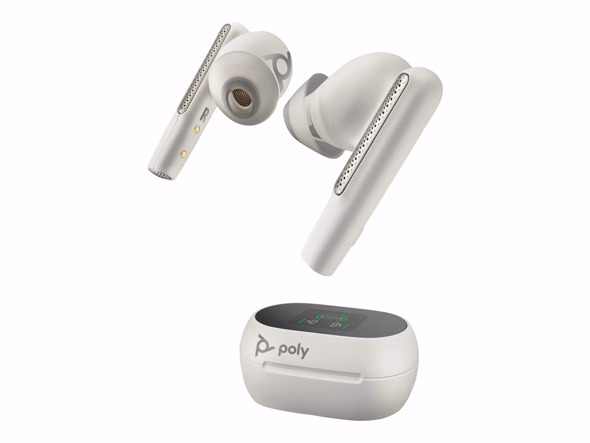 HP Poly Voyager Free 60+ UC-hörlurar USB-C sandvit