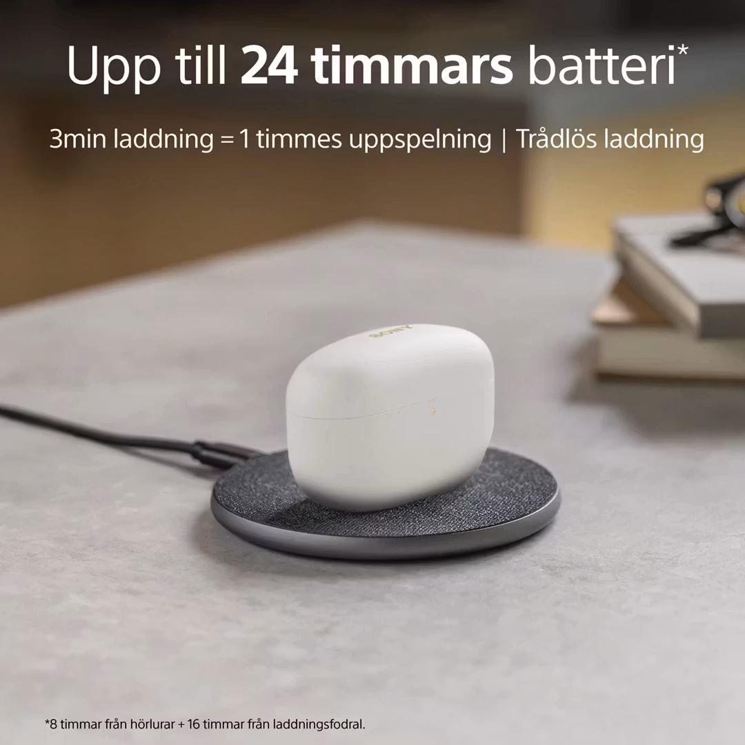 Sony WF-1000XM5 svart True Wireless-hörlurar med enastående brusreducering