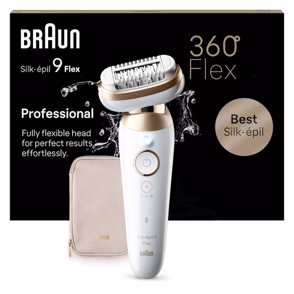 Braun SES9-011 Silk-épil Pro 9 Flex Epilator vit och guld