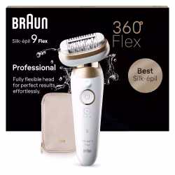 Braun SES9-011 Silk-épil Pro 9 Flex Epilator vit och guld