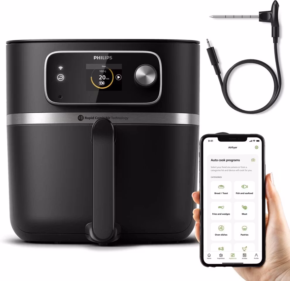 Philips 7000 Series HD9880 Airfryer Combi XXL Airfryer 2200W svart
