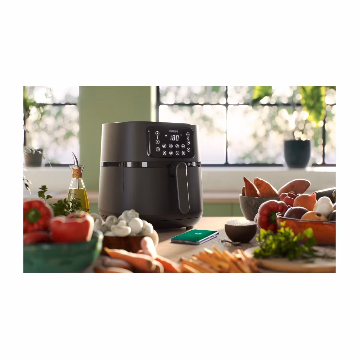 Philips Series 5000 Connected HD9285 XXL Airfryer 2kW svart