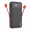 Dudao K1Pro powerbank 20000mAh 15Watt 4xcables svart