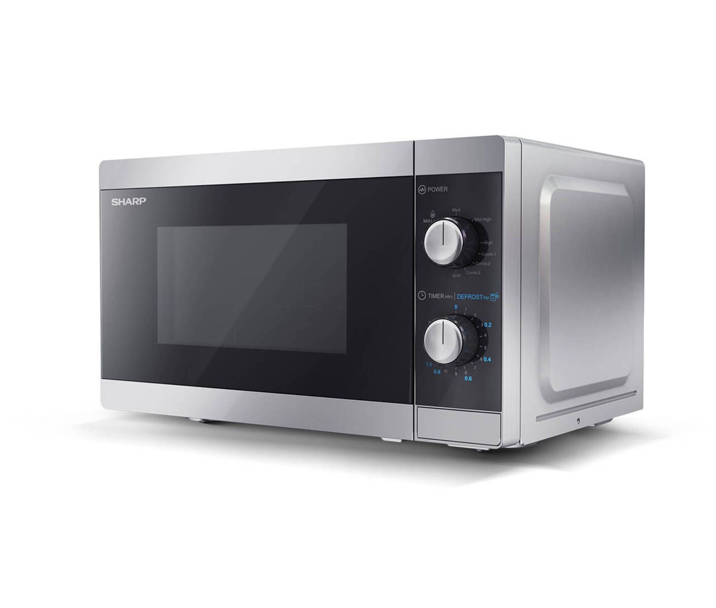 Sharp YC-MG01E-S Mikrovågsugn med grill silver/svart