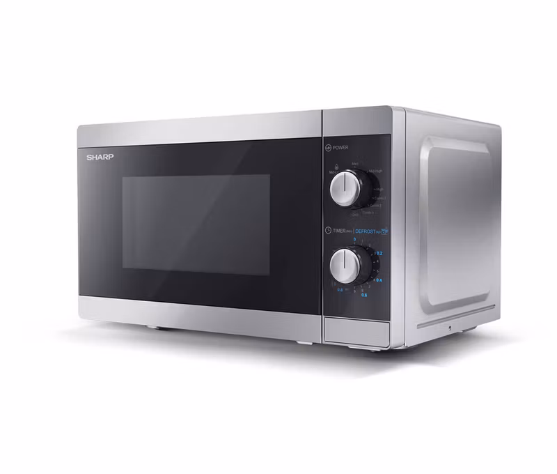 Sharp YC-MG01E-S Mikrovågsugn med grill silver/svart