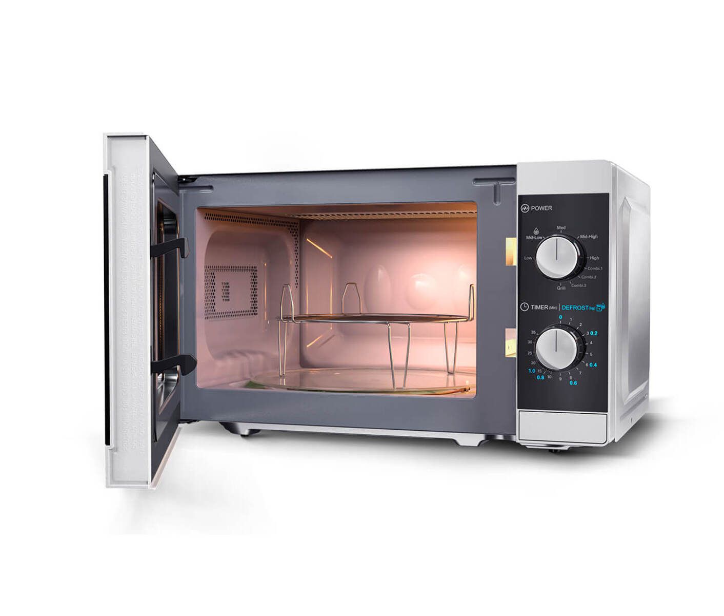 Sharp YC-MG01E-S Mikrovågsugn med grill silver/svart