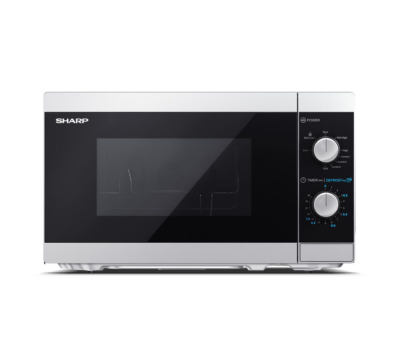 Sharp YC-MG01E-S Mikrovågsugn med grill silver/svart