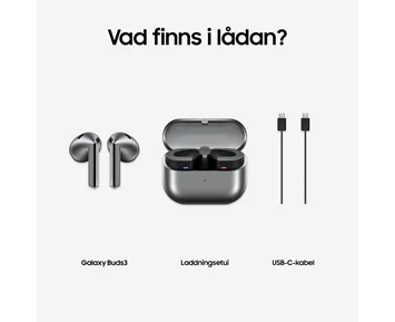 Samsung Galaxy Buds3 Trådlös äkta trådlösa hörlurar silver