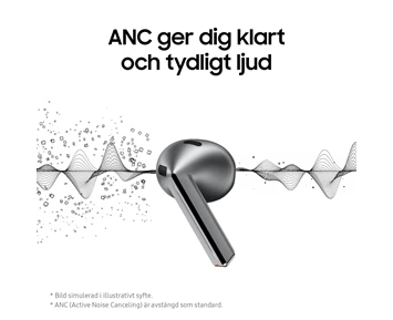 Samsung Galaxy Buds3 Trådlös äkta trådlösa hörlurar silver
