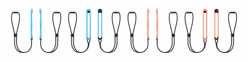 Nintendo Joy-Con 2 Strap Handledsrem Ljusblå/Ljusröd 2-pack