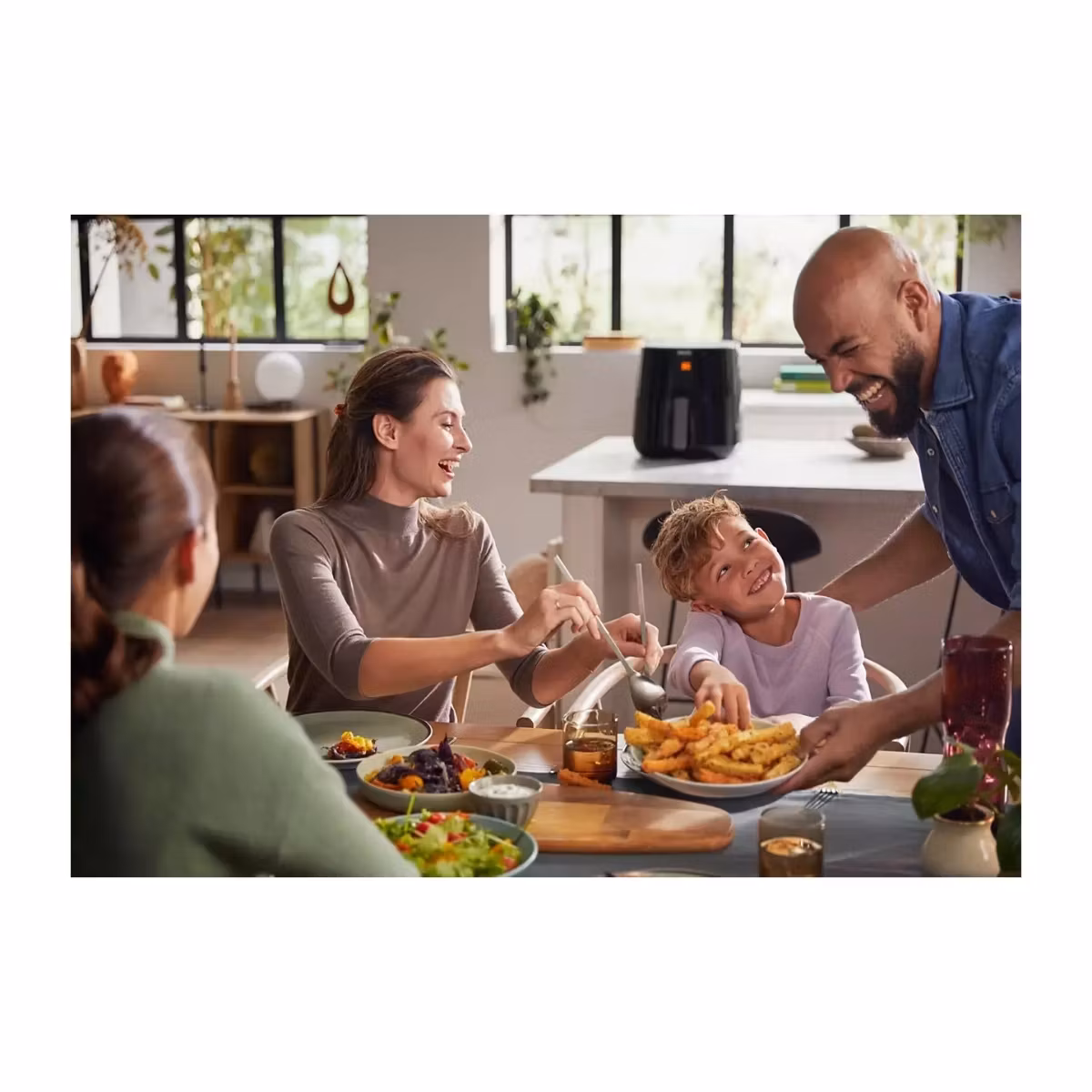 Philips Essential HD9280 Airfryer XL Airfryer 2000W svart
