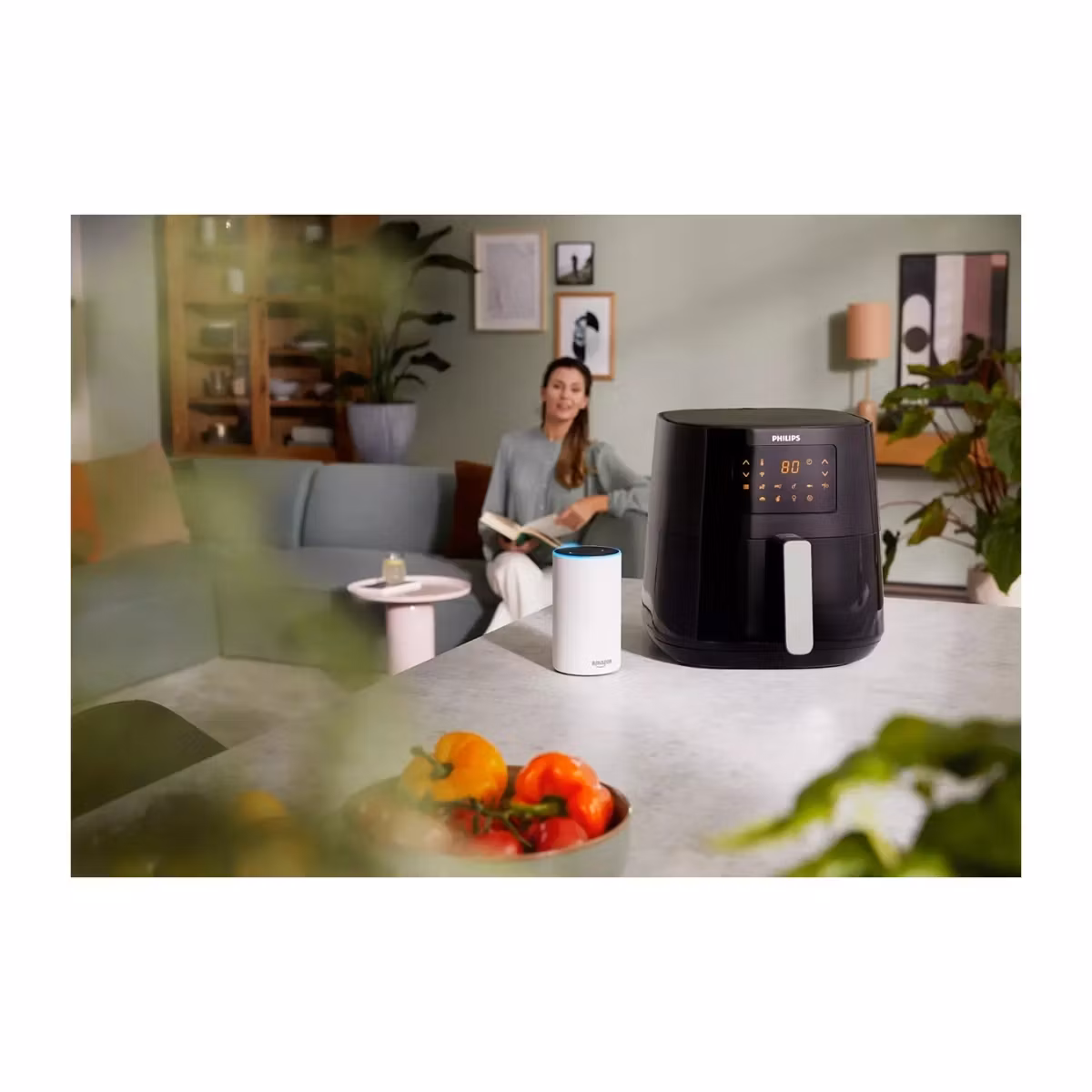 Philips Essential HD9280 Airfryer XL Airfryer 2000W svart