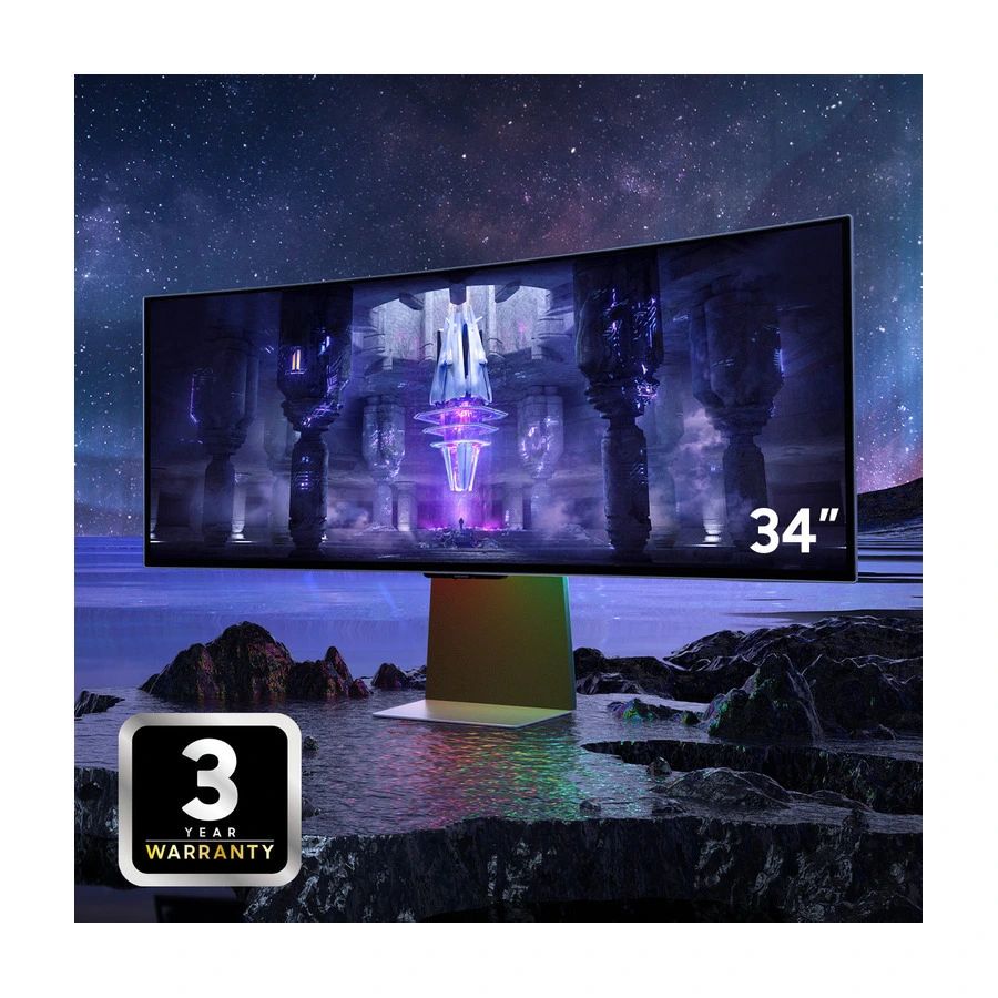 Samsung Odyssey OLED G8 S34BG850SU 34" 3440 x 1440 (UltraWide) Mini DisplayPort Micro HDMI USB-C 175Hz Dockningsskärm