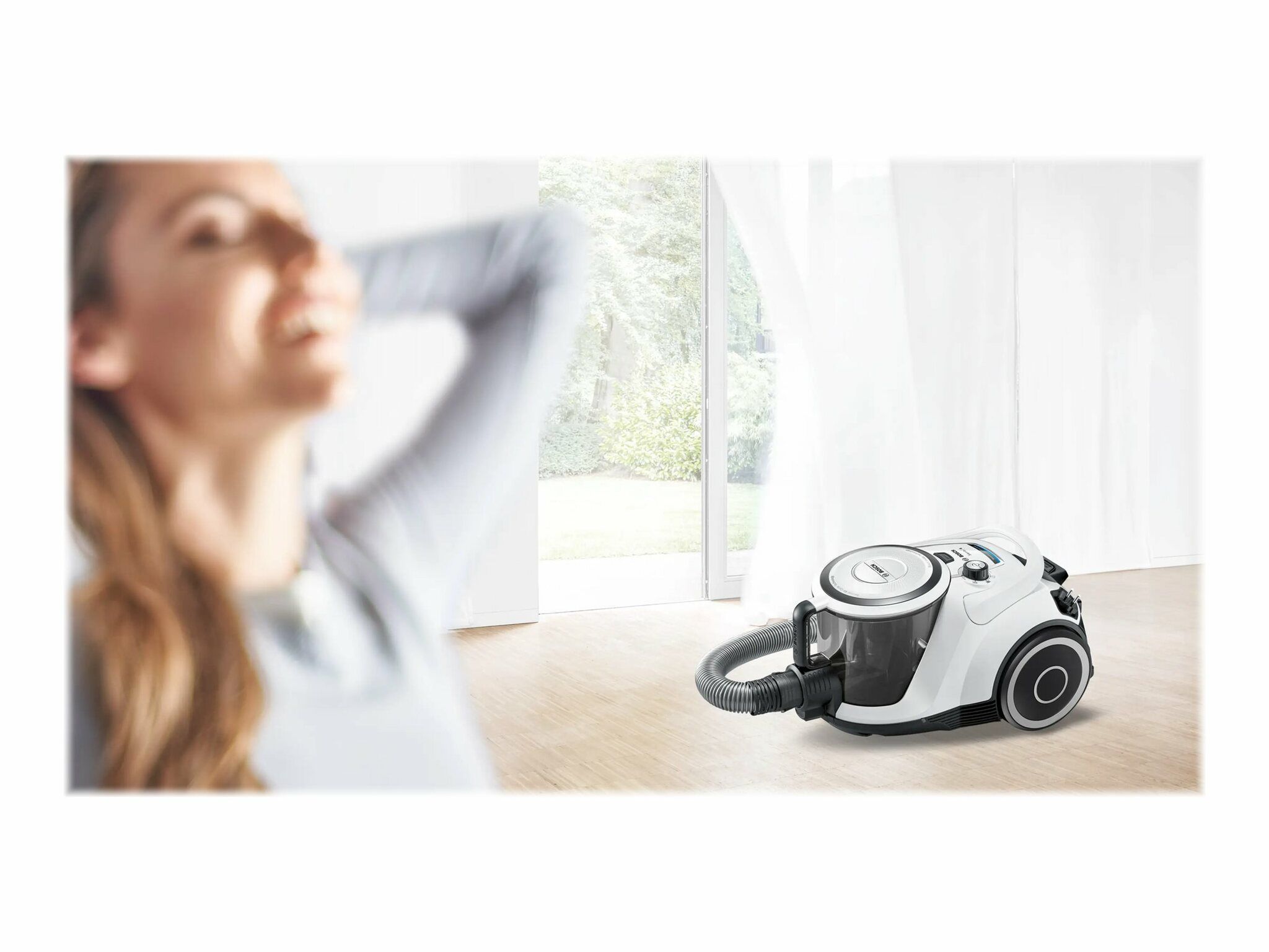 Bosch Serie | 6 BGC41XALL Cylinderdammsugare 2.4liter Vit
