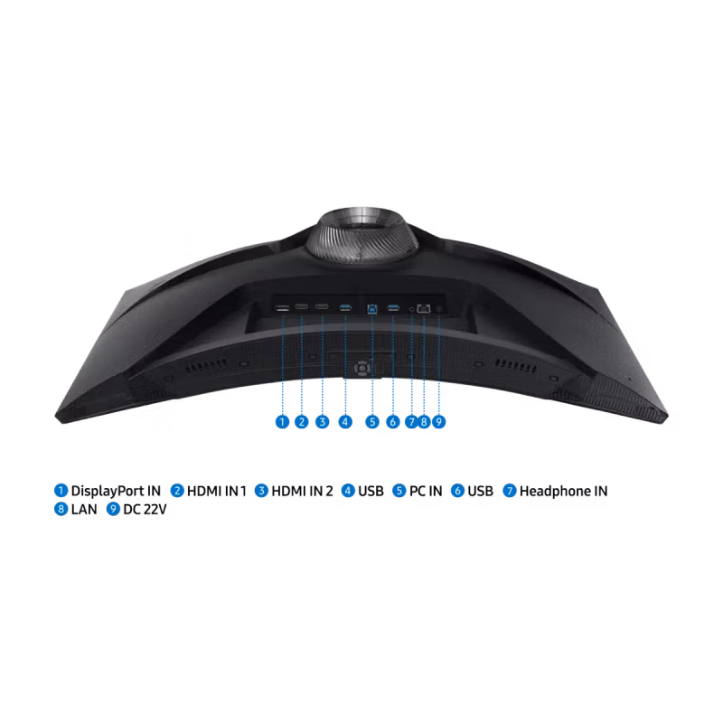 Samsung Odyssey G6 S32BG650EU 32" 2560 x 1440 (2K) HDMI DisplayPort 240Hz Pivotskärm