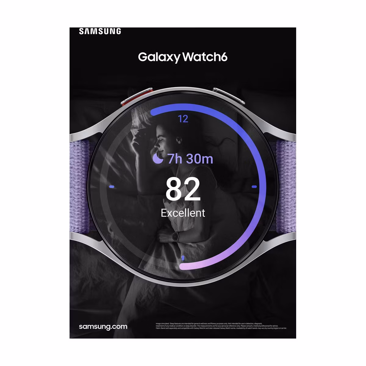 Samsung Galaxy Watch6 44 mm Mörk Grå Smartklocka