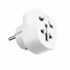 FIXED Reseadapter Schuko EU/Världen Vit
