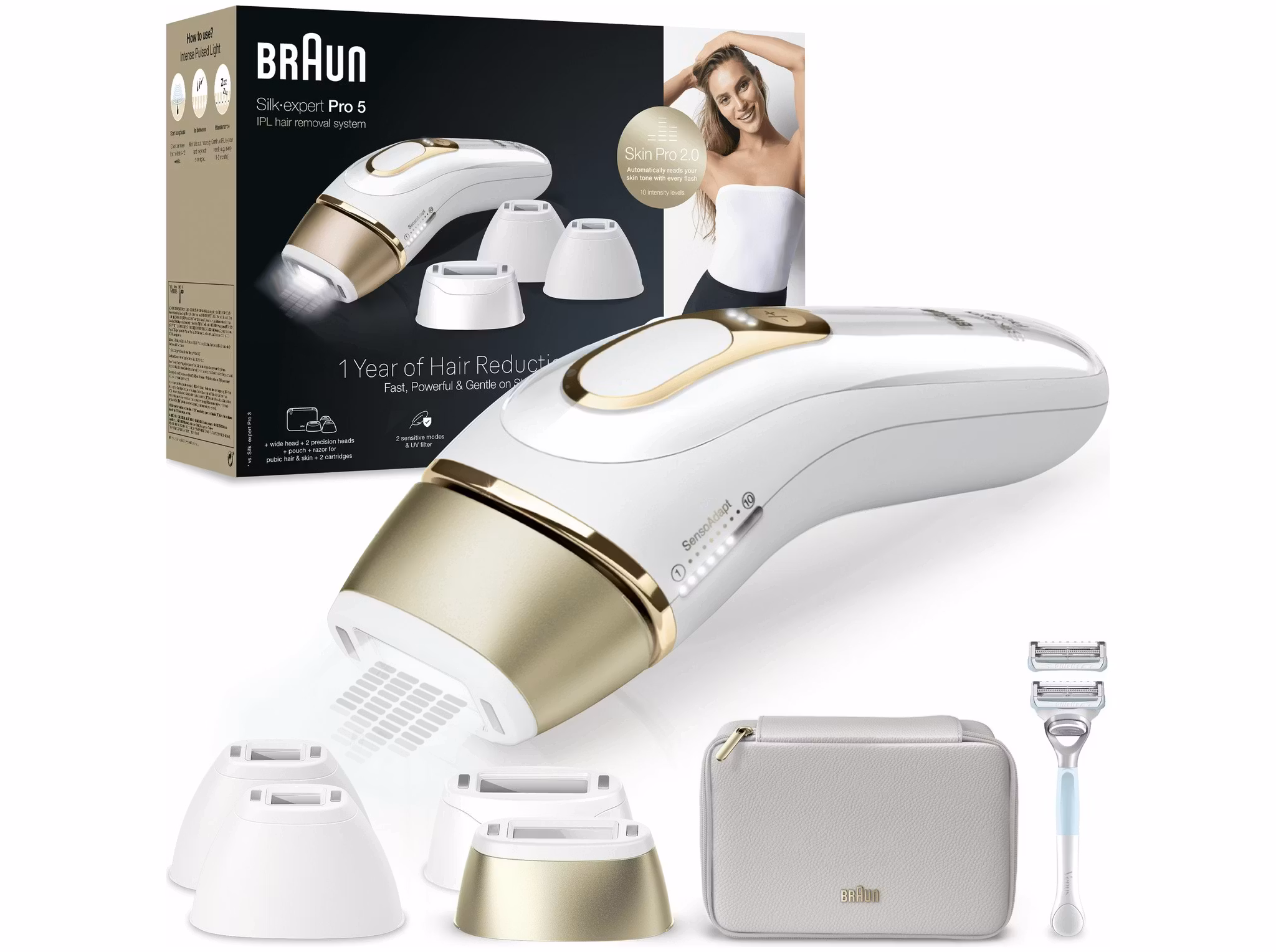 Braun Silk-expert Pro PL5356 Hårborttagningssystem Guld/vit