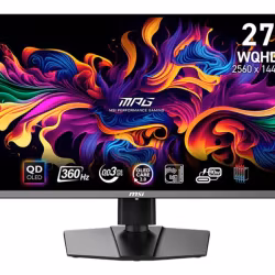 MSI MPG 271QRX QD-OLED 26.5" 2560 x 1440 (2K) HDMI DisplayPort USB-C 360Hz Pivotskärm