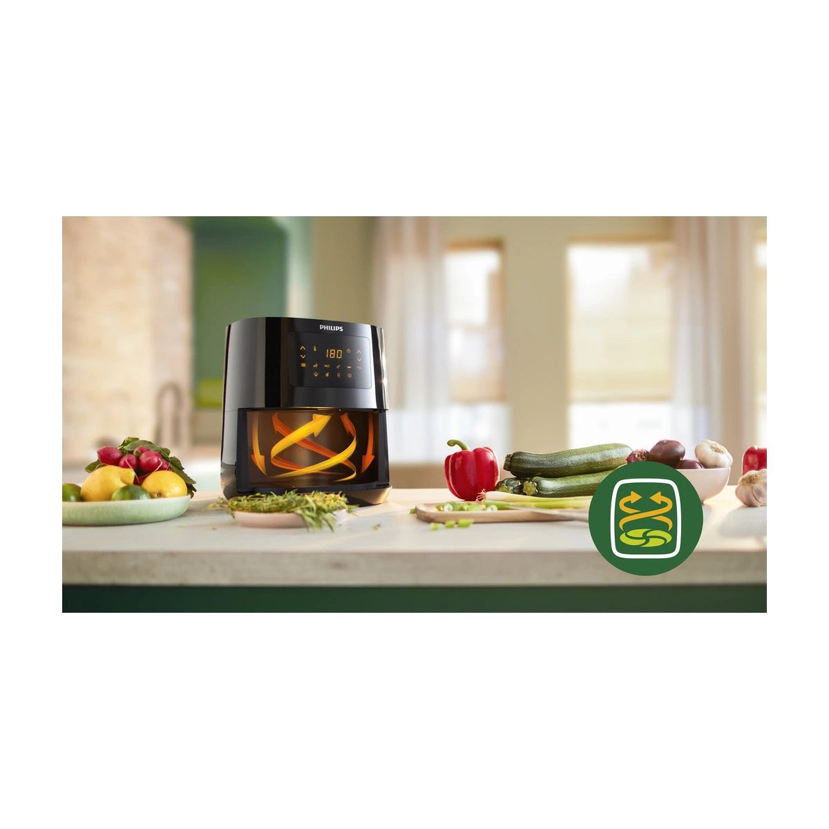 Philips Essential HD9252/90 Airfryer 1.4kW Svart