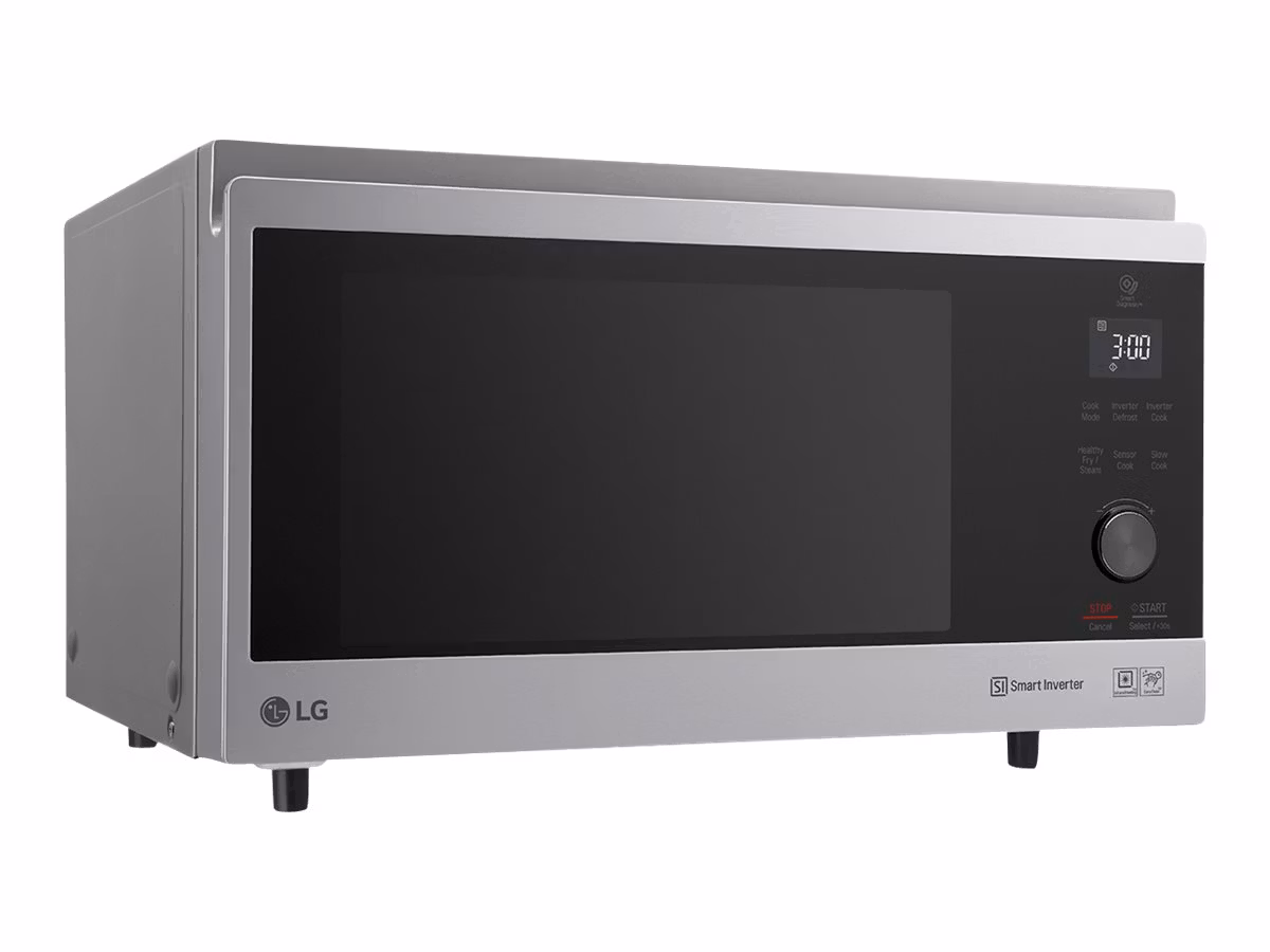 LG NeoChef Mikrovågsugn med varmlftsugn och grill Fritstående 1100W 39liter Noble silver