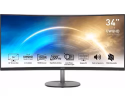 MSI Pro MP341CQ 34" Ultrawide Välvd Gamingskärm