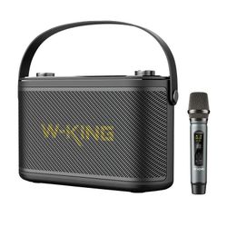 W-KING H10 S 80W Bluetooth trådlös högtalare + mikrofon Svart