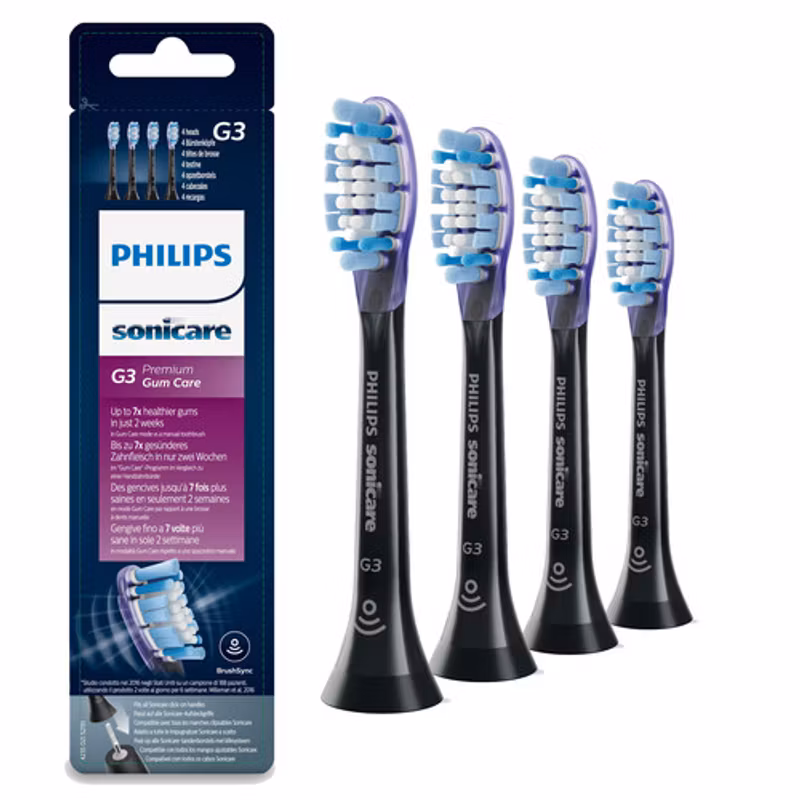 Philips HX9054/33 Borsthuvud 4-pack Svart