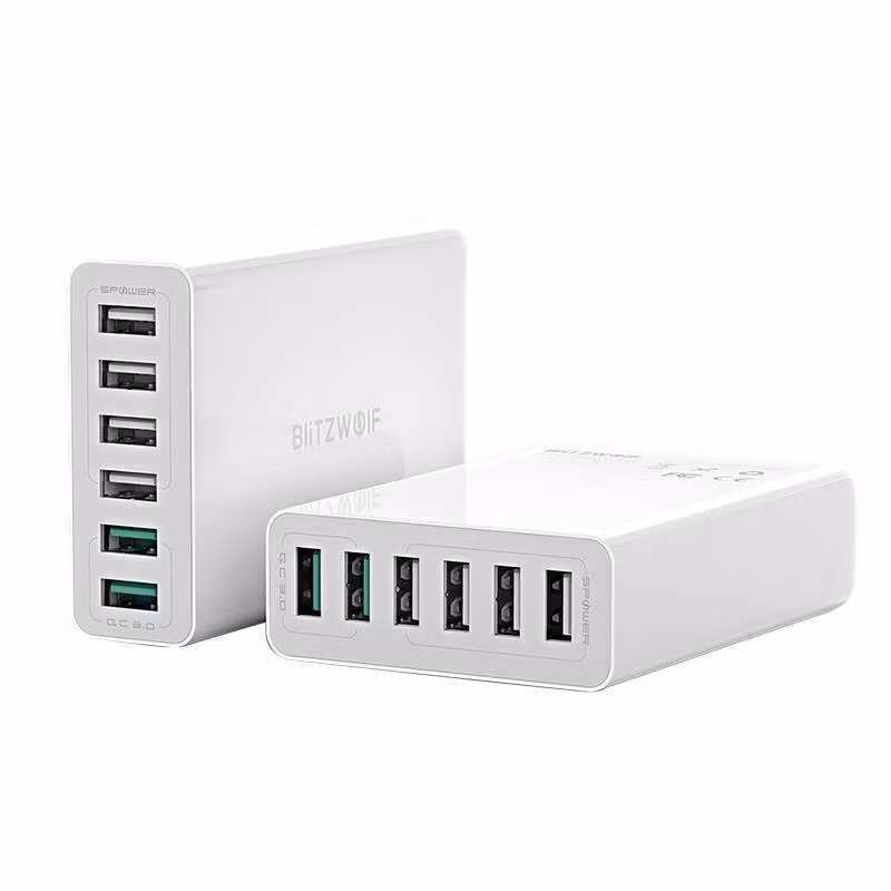 BlitzWolf Laddare 6x USB BW-S15 QC 3.0 60W