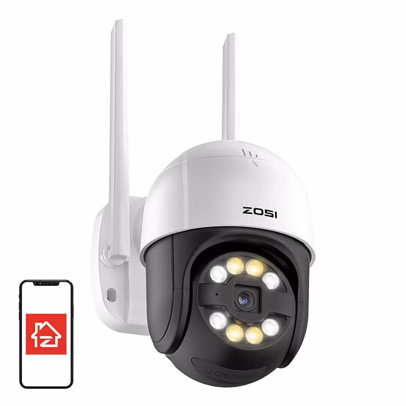 ZOSI C289 WiFi 3MP Pan Tilt IP66 outdoor camera + 32GB microSD card