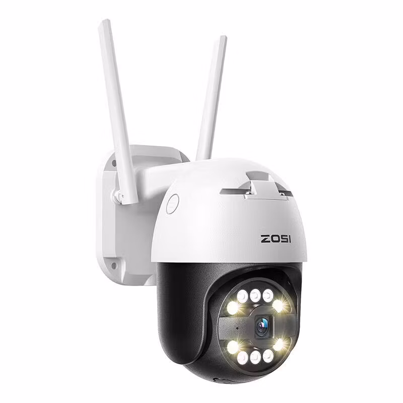ZOSI C296 WiFi 5MP Pan Tilt IP66 outdoor camera + 32GB microSD card