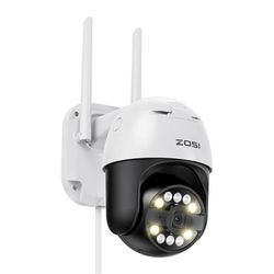 ZOSI C296 WiFi 8MP dual Pan Tilt IP66 outdoor camera + 32GB microSD card