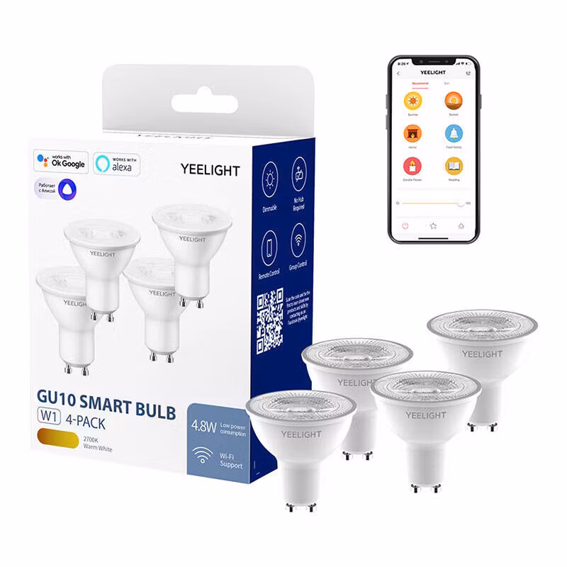 Yeelight W1 GU10 Intelligent glödlampa Dimbar 4-pack