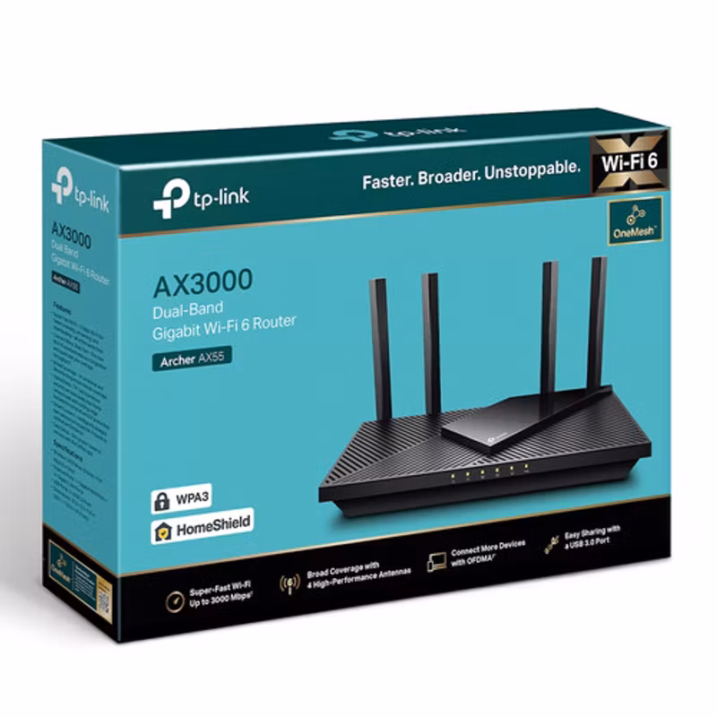 TP-link Archer AX55 Trådlös router AX3000