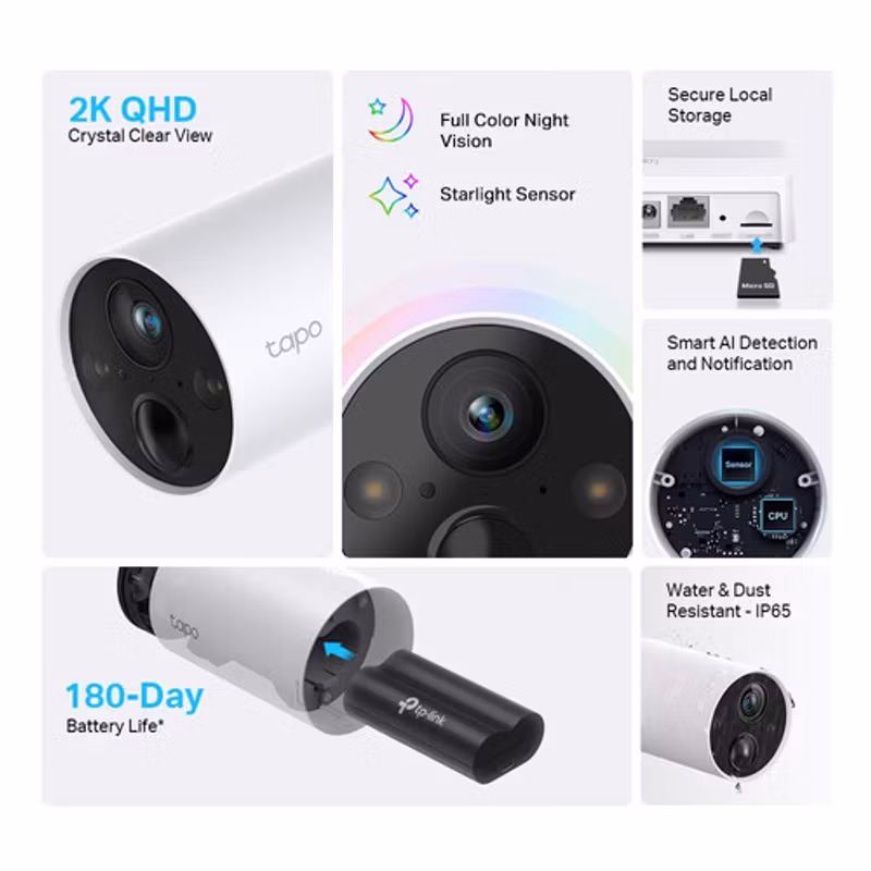 TP-Link Tapo C420S1 Nätverksövervakningskamera